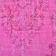 Oushak Floor Pink Wool Carpet 3148