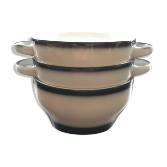 Set 3 two-tone bowls