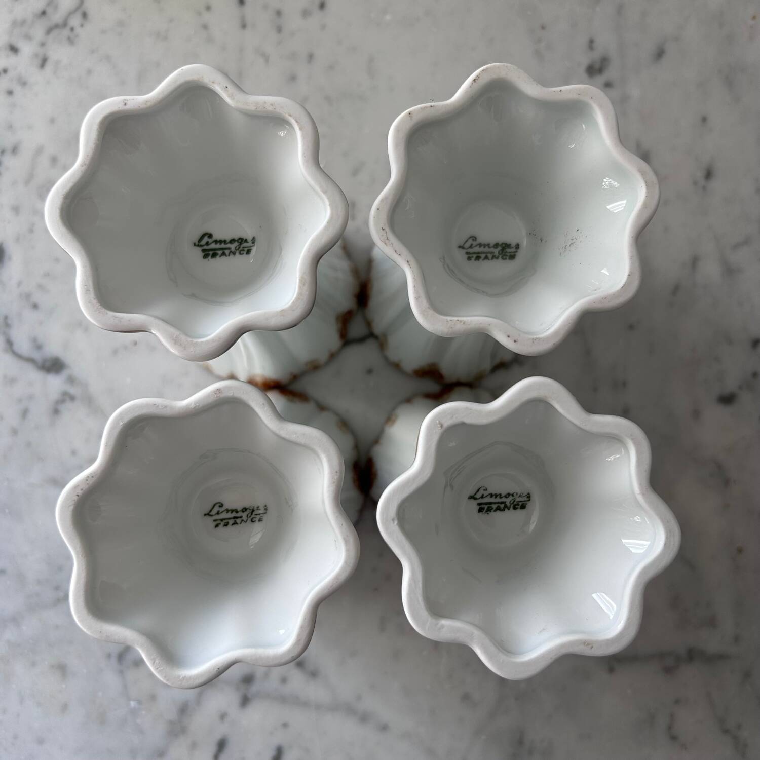 Service de 4 tasses Limoges 