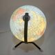 Terrestrial globe 1960 Tripod Taride luminous in vintage world map glass