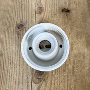 Vintage White Porcelain Wall Light, 1970s