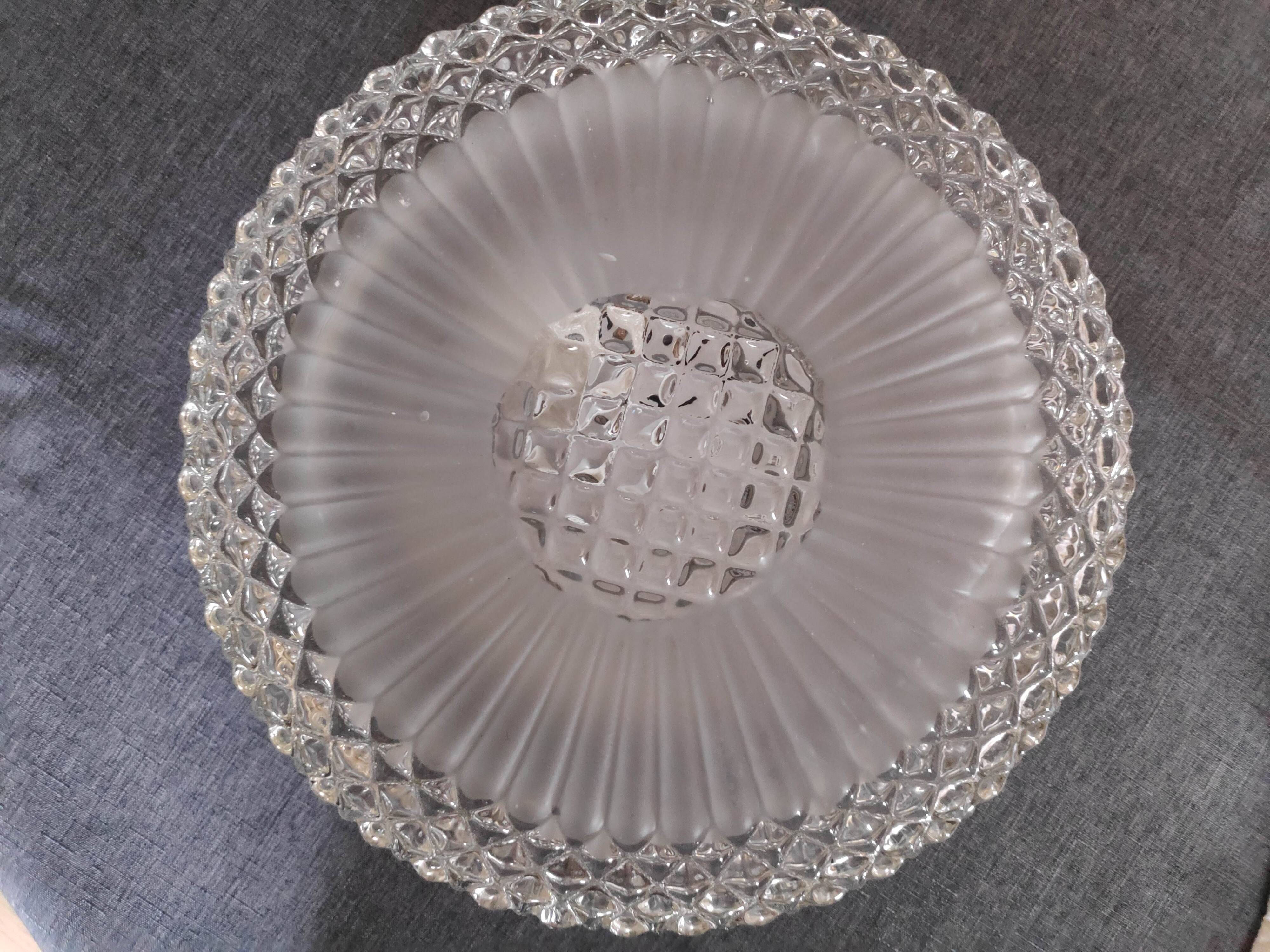 Large round glass ceiling light