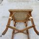 Chaise de bistrot en bois courbé rotin et bambou