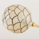Brass floor lamp in the style of Tommaso Barbi with floral ornaments