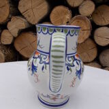 Decorated earthenware pitcher