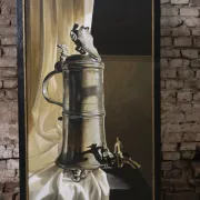 Still life with pewter potters' guild flagon – Marjolein van den Berg