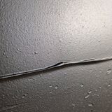 Minimalist monochrome abstract painting in black