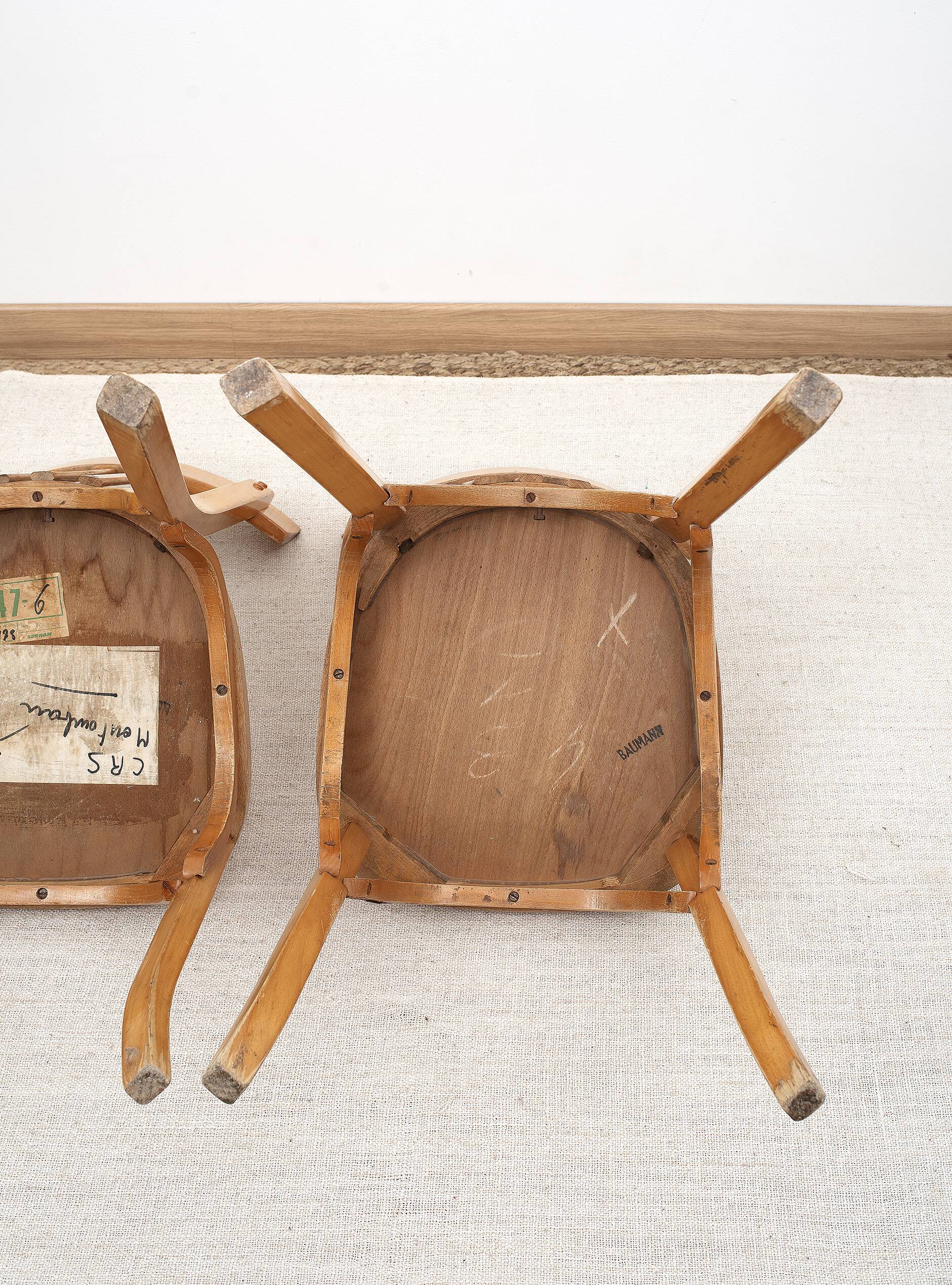 BAUMANN bentwood bistro chairs, set of 4