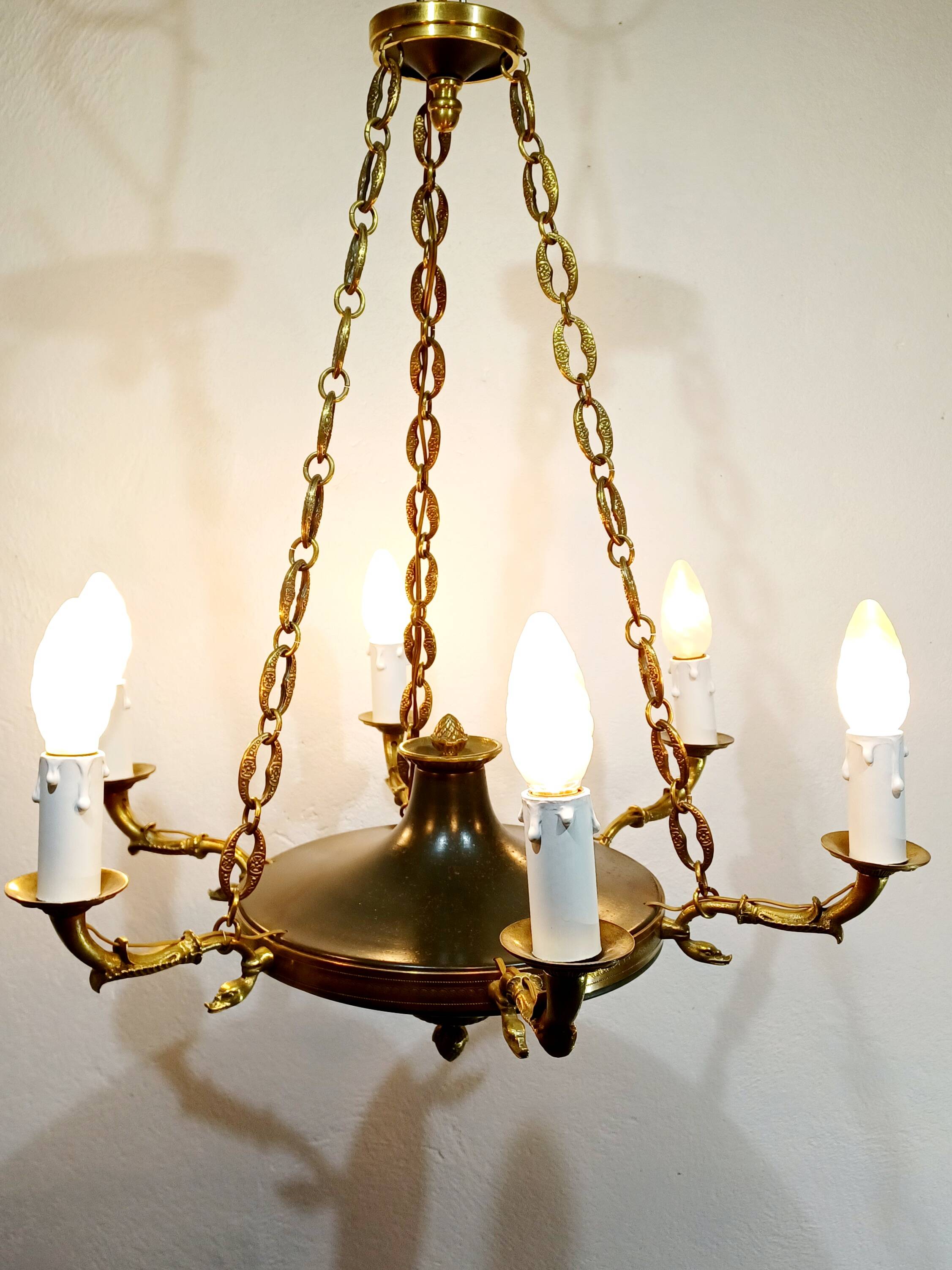 6-Light Empire Chandelier