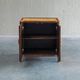Vintage rattan & woven cane cabinet with 2 doors