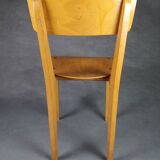Chaise tout bois enfant pieds compas siglée 118