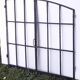 Industrial arched metal window L128xH114 19th century glass roof 2 leaves