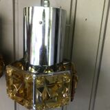 2 vintage chrome and orange plexi suspensions