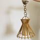 Vintage rattan pendant light
