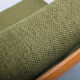 1960s armchair in cherrywood, new cushions in green