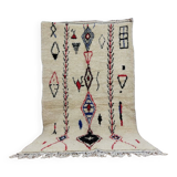 Handmade wool Berber rug 260 x 147 cm