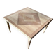 Italian Contemporary Square Natural Walnut Coffee-Table