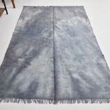 5x7 distressed gray blue hemp carpet232x156cm