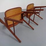 Teak dining chairs in teak by Korup Stolefabrik, Denmark, 1960s, set of 2.