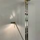 Chrome and brass floor lamp by Deknudt Belgium, 1980s
