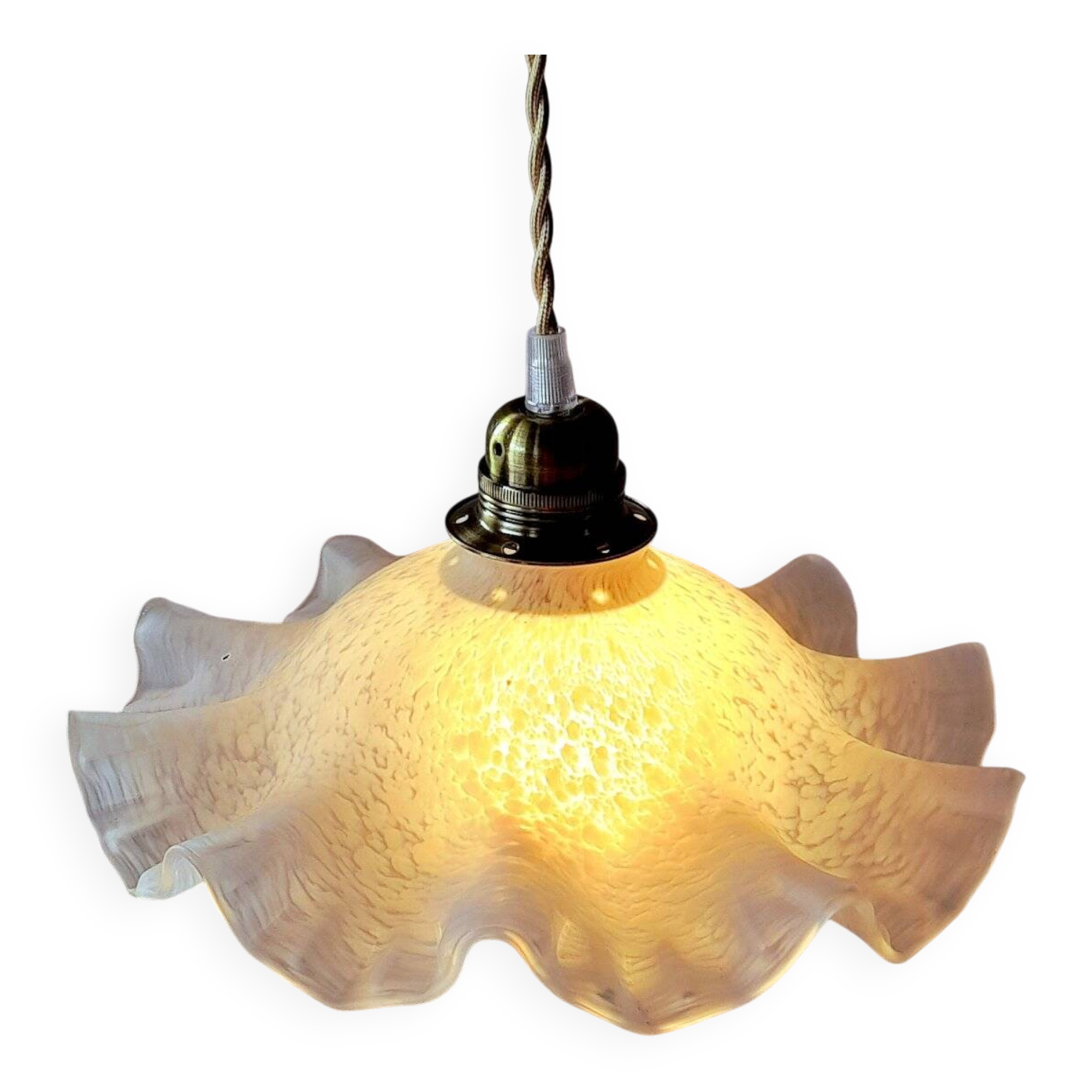 Clichy speckled glass pendant