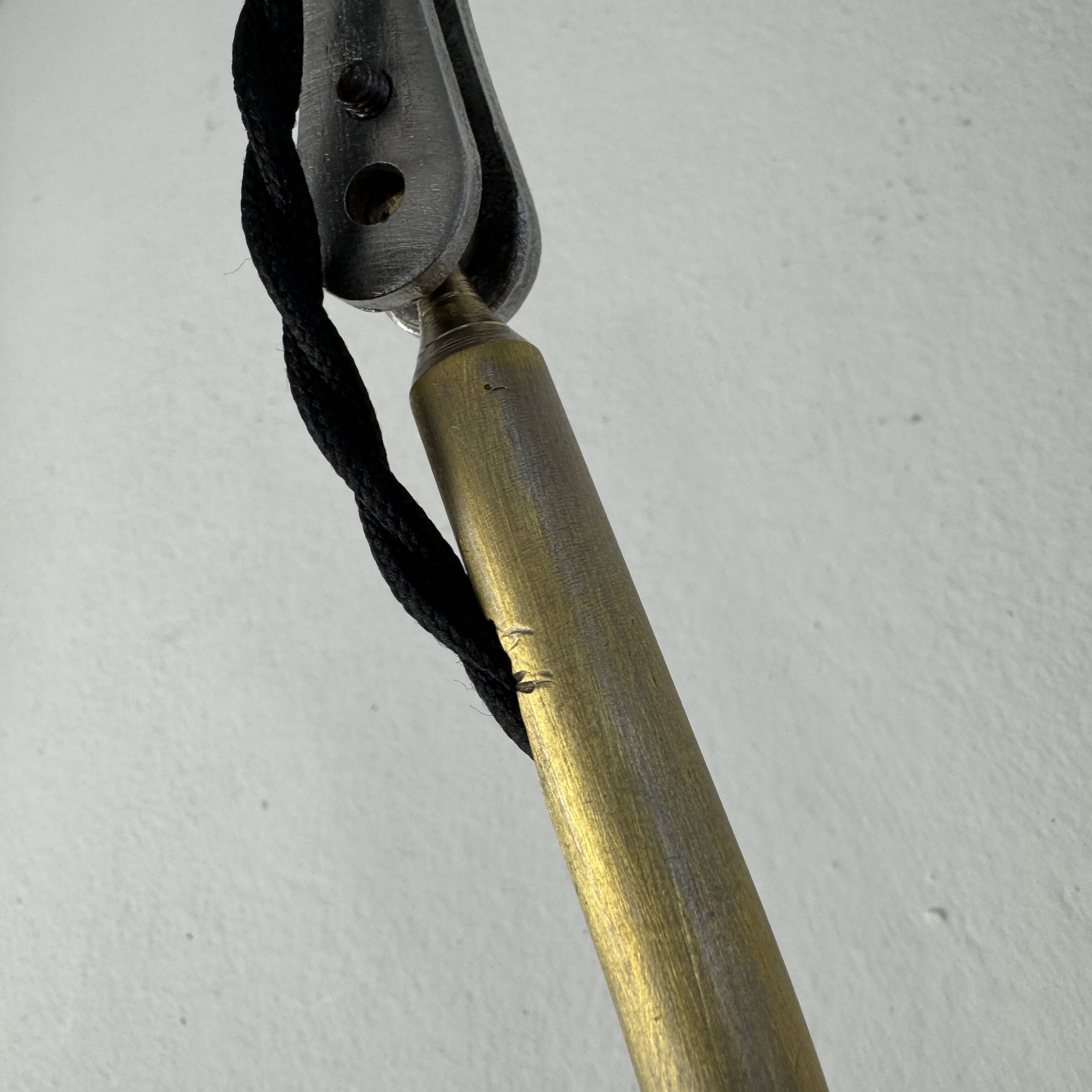 Pair of antique "beunza" workshop wall lights