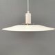 White slim hanging lamp from the Danish lamp produced by Lyfa, 1980s