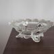 Vintage transparent glass bowl
