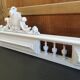 Fronton patine shabby chic gustavien 85,5 cm