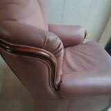 Fauteuil en cuir de buffle