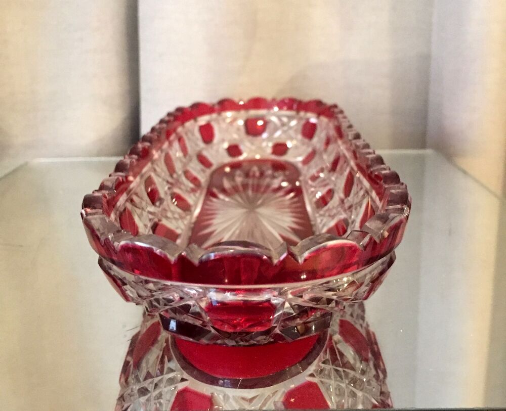 Comb door toothbrush holder empty bohemian glass pocket