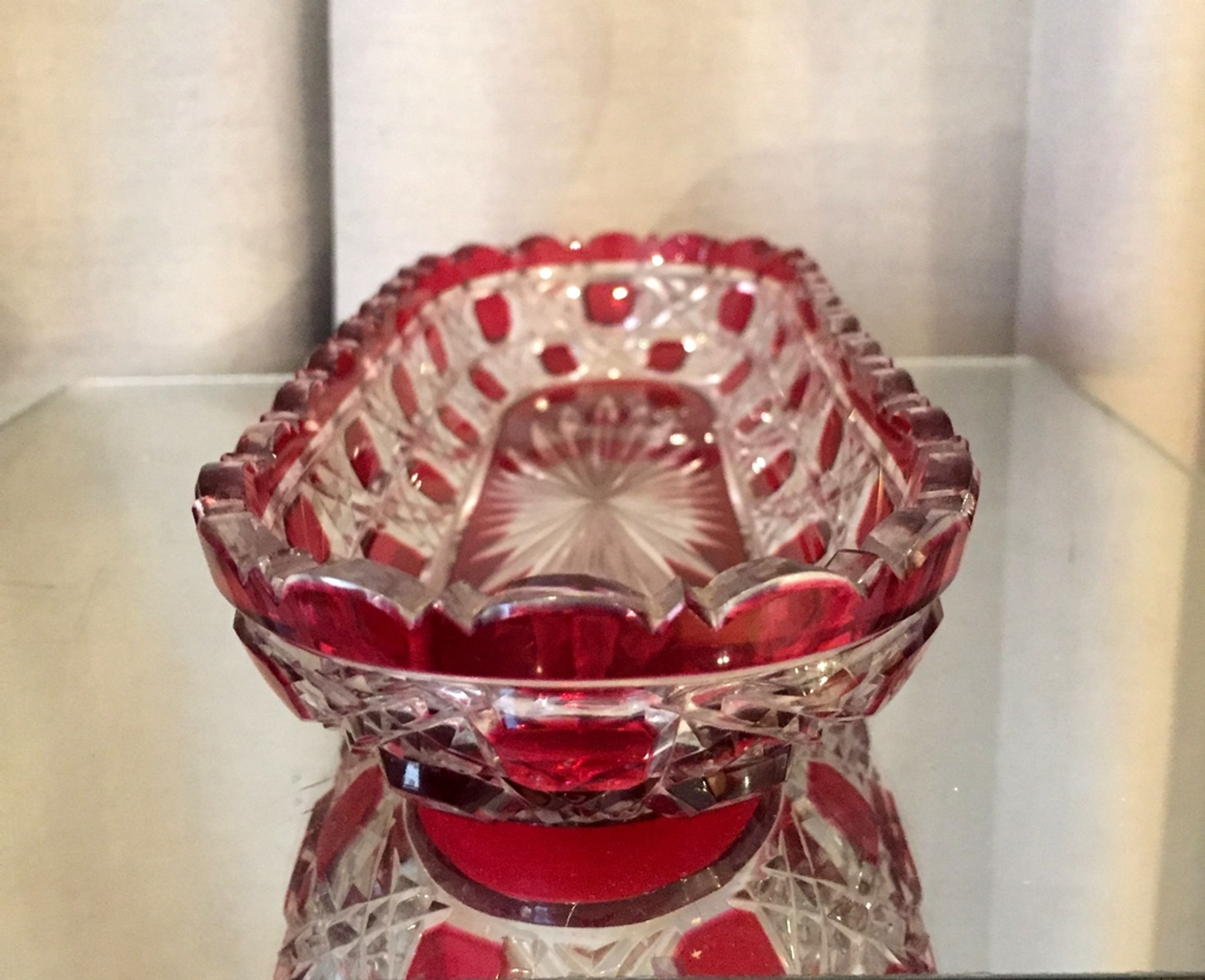 Comb door toothbrush holder empty bohemian glass pocket