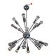 Suspension Spoutnik Vintage tchèque 1970s