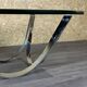 60s 70s coffee table glass table by Werner Lindner for Bacher Space Age