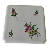 Antique KG Lunéville trivet – Hand-decorated floral design