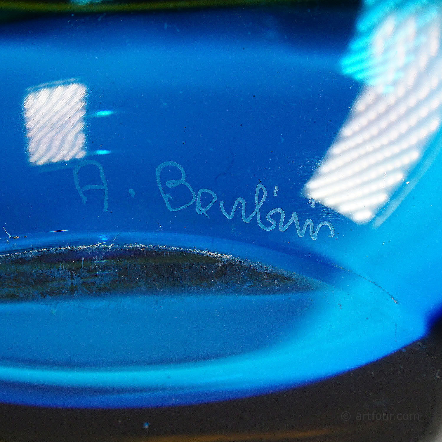 Large vase Alfredo Barbini 'double incalmo', Venice around 1968