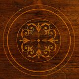 Side table English inlaid wood