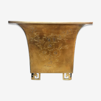 Brass pot cover