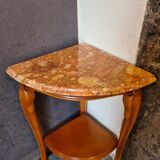 Notched cherry shelf