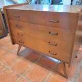 Vintage oak chest of drawers from the 60s
