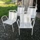 Lot de 4 Fauteuils de jardin vintage