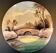 Small dish, large decorative plate with bridge design, 28.5 cm