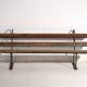 Old bench in iron and pine wood – Central Europe, around 1920