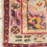 Tapis patiné orient laine fait mai 166 cm x 95 cm
