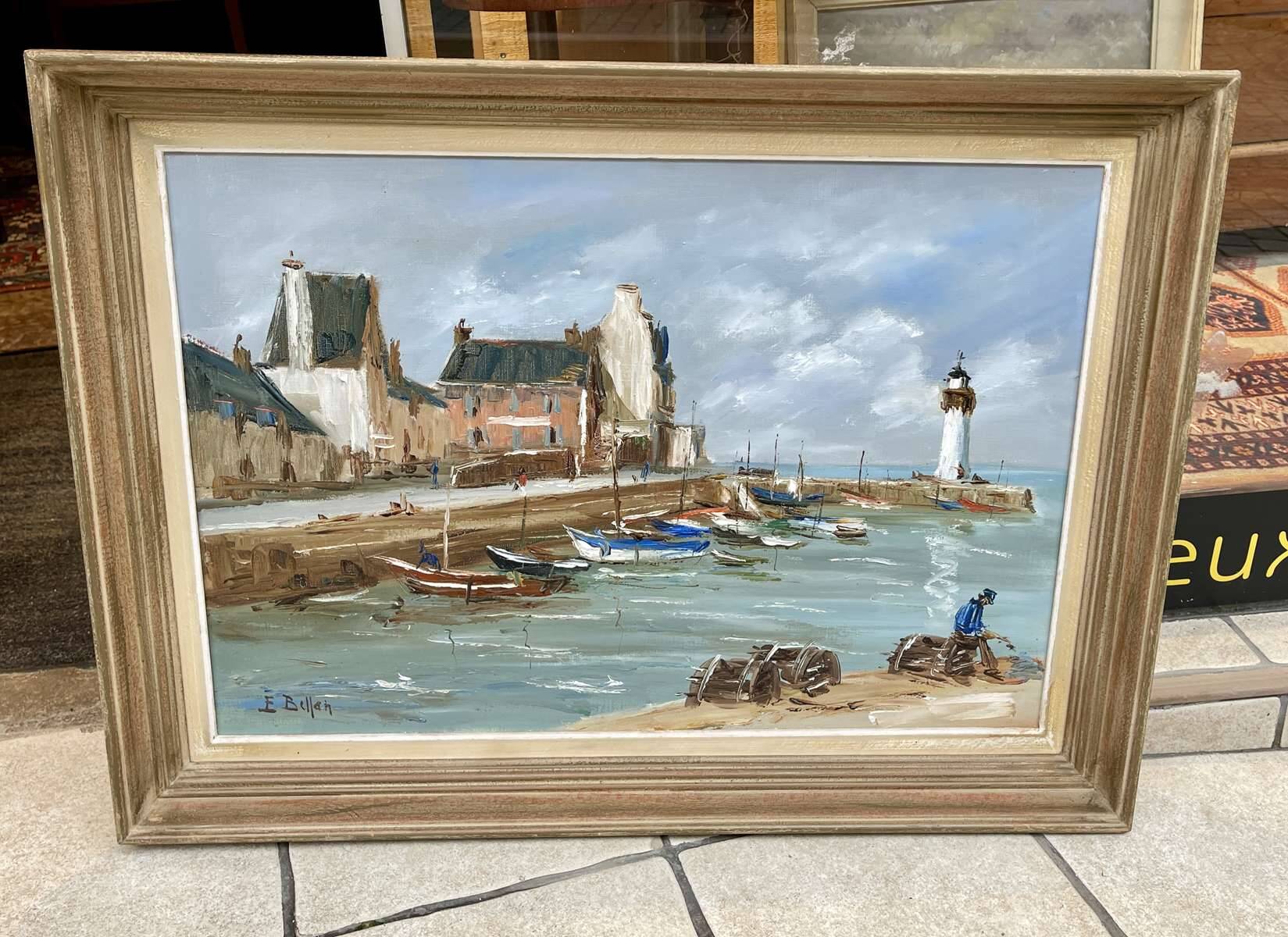 Oil on canvas by Etienne Bellan (1922-2000)