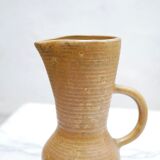Vintage stoneware pitcher by the digoin factory, France