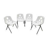 Four. 70s chairs indoor or outdoor.
