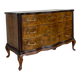 Commode italienne Art déco en loupe de noyer, années 1940-50