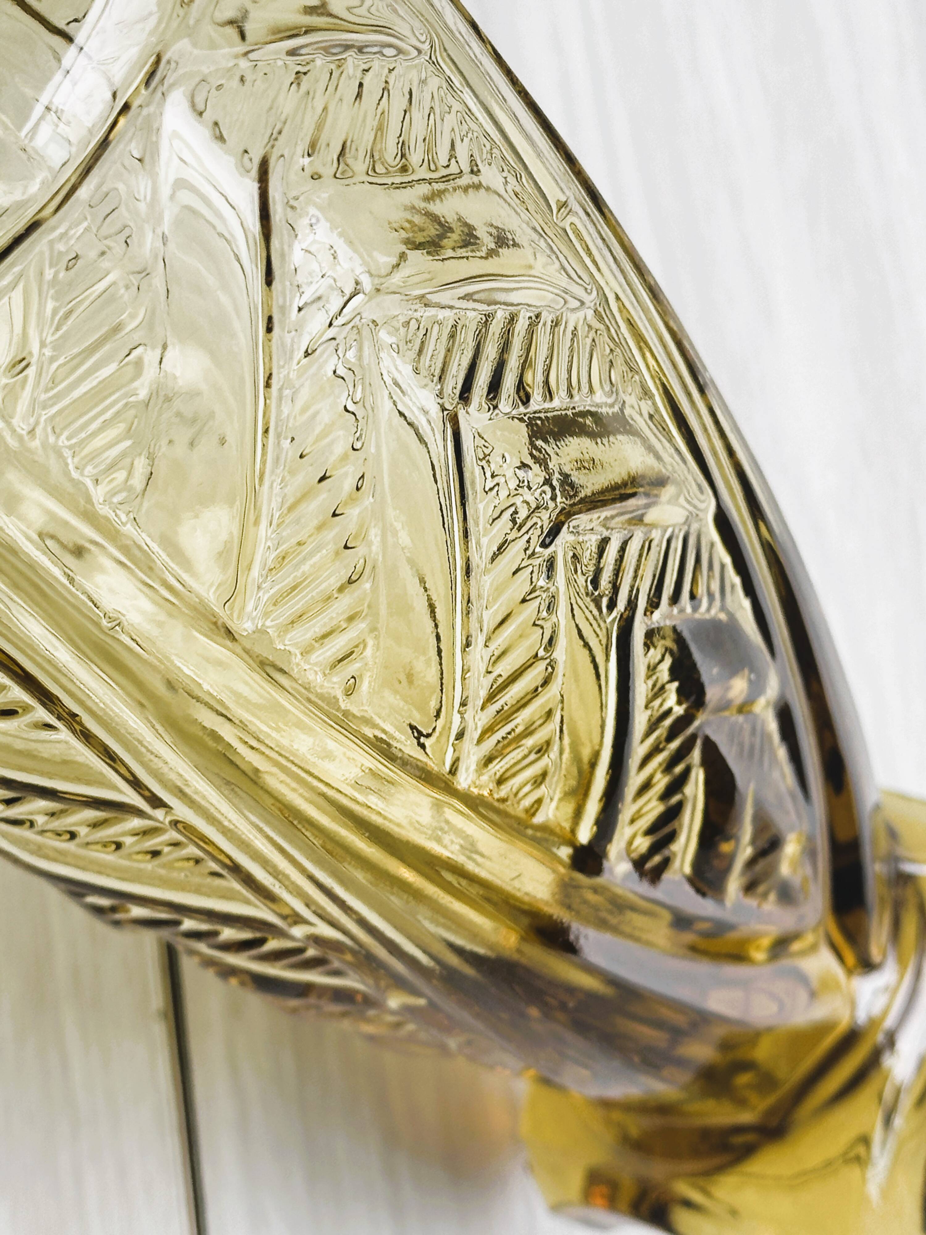 Art Deco Amber Glass Vase