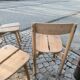 Set of 4 coffee grain model chairs by pierre gautier delaye 1965